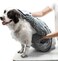 Tuff Pupper Quick Dry Towel for Dogs   Ultra Absorbent Microfiber Shammy   Extra Large 35x15 Size Dog Bath Towel   Comfortable Hand Pockets   Indoor Outdoor Use   Durable Material   Machine Washable