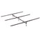Glideaway X-Support Bed Frame Support System, GS-3 XS Model - 3 Cross Rails and 3 Legs - Strong Center Support Base for Full, Queen and King Mattress, Box Springs, and Bed Foundations