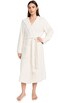 Barefoot Dreams CozyChic Ribbed Hooded Robe, Plush Pool Robe, Long Night Robe, Chic Robe, Classy Robe, Cream, 1