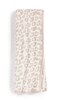 Barefoot Dreams Women's CozyChic Barefoot In The Wild Throw, Cream/Stone, Off White, Print, One Size