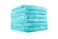 The Rag Company - Eagle Edgeless 450 (6-Pack) Professional Korean 70/30 Blend Super Plush Microfiber Detailing Buffing Polishing Drying Towels for Cars 16x16 in, Teal Blue
