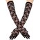 Skeleteen Elegant Lace Elbow Gloves - 1920s Fashion Opera Length Tea Party Black Wedding Gloves