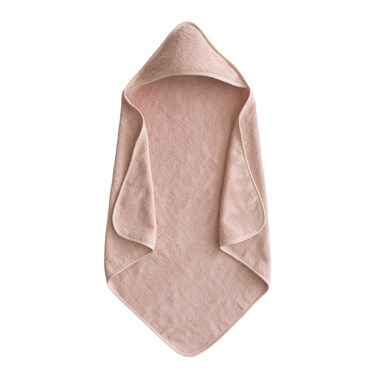 mushie Baby Hooded Towel   Organic Cotton (Blush)