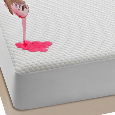 Ohgeni 100% Waterproof Mattress Protector, Queen Size, Fitted Sheet with Stretchable Pockets, Deep Sleep Noiseless Soft. Breathable Cooling Hypoallergenic Material, Mattresses Cover for Bed