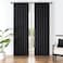 Joydeco Black Blackout Curtains 96 Inches Long, Thermal Insulated Black Out Curtains 2 Panels Set for Bedroom, Room Darkening Drapes for Living Room Window (W52 x L96 Inch, Black)