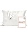 Kitsch Satin Pillowcase with Zipper for Hair &amp; Skin, Softer Than Silk Pillow Cases Queen, Wrinkle-Free, Smooth and Cooling Satin Pillow Covers, Standard Size 19"x26", Valentines Gift - Ivory