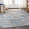 JONATHAN Y RES100A-4 Izmit Geometric Vintage Medallion Indoor Area -Rug Glam Rustic Easy -Cleaning Bedroom Kitchen Living Room Non Shedding, 4 X 6, Gray,Mustard,Turquoise