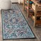 JONATHAN Y CAV101A-28 Zafra Vintage Medallion Indoor Area-Rug Bohemian Easy-Cleaning High Traffic Bedroom Kitchen Living Room Non Shedding, 2 ft x 8 ft, Peacock Blue/Navy