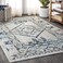 JONATHAN Y CAV103A-4 Osuna Diamond Vintage Medallion Indoor Area-Rug Bohemian Easy-Cleaning High Traffic Bedroom Kitchen Living Room Non Shedding, 4 ft x 6 ft, Indigo Blue/Ivory