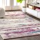 JONATHAN Y CTP102A-8 Contemporary POP Modern Abstract Brushstroke Cream/Pink 8 ft. x 10 ft. Area-Rug, Bohemian, Easy-Cleaning, for Bedroom, Kitchen, Living Room, Non Shedding