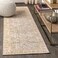 JONATHAN Y MDP304B-28 Alba Modern Faded Peshawar Indoor Area-Rug Vintage Glam Bohemian Easy-Cleaning Bedroom Kitchen Living Room Non Shedding, 2 ft x 8 ft, Grey