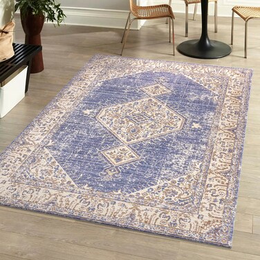 JONATHAN Y MDP306D-8 Lila Modern Tribal Medallion Lavender/Gray 8 ft. x 10 ft. Area Rug Transitional, Traditional, Vintage, Perfect for Home, Living Room, Kitchen, Bedroom