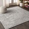 JONATHAN Y MDP107B-6SQ Modern Vintage Indoor Area-Rug Country Easy-Cleaning Bedroom Kitchen Living Room Non Shedding, 6' Square, Light Grey