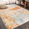 JONATHAN Y CTP114B-4 Sunset Modern Abstract Indoor Area-Rug Bohemian Easy-Cleaning High Traffic Bedroom Kitchen Living Room Non Shedding, 4 X 6, Orange/Multi