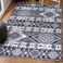 JONATHAN Y MOH500A-5 Sura Modern Kilim Geometric Indoor Area-Rug, Bohemian, Vintage, Southwestern Easy-Cleaning,Bedroom,Kitchen,Living Room,Non Shedding, Gray/Anthracite, 5 X 8