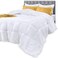 Utopia Bedding Comforters Queen Size, All Season Duvet Insert, Down Alternative Box Stitched Bed Comforter with Corner Tabs, Machine Washable (White)