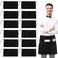 Utopia Wear 12 Pack Server Apron with 3 Pockets, Waist Apron for Waiter Waitress, 12 Inches, Black