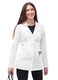 Adar Uniforms, Universal Stretch Lab Coat for Women - 28" Tab-Waist Lab Coat - 3300 - White - S
