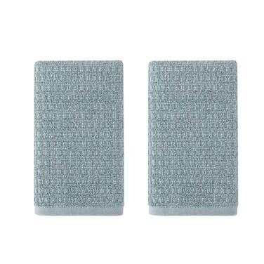 Tommy Bahama- Hand Towel Set, Highly Absorbent Cotton Bathroom Decor, Low Linting &amp; Fade Resistant (Northern Pacific Turquoise, 2 Piece)