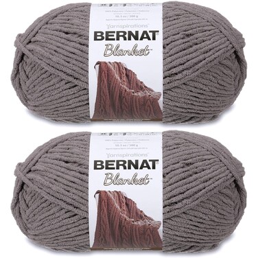 Bernat Blanket Big Ball Yarn (2-Pack) Dark Grey 161110-10044