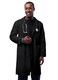 Adar Uniforms Universal Unisex Lab Coats - Classic 39" - 803 - Black - 44