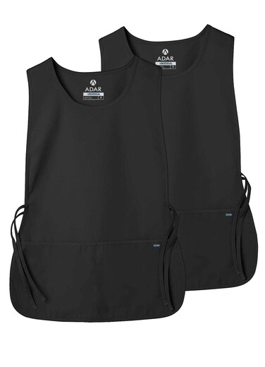 Adar Uniforms, Universal Cobbler Apron 2 Pack - Unisex Cobbler Apron - 7022 - Black - R