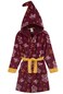 Harry Potter Kids Dressing Gown, Gryffindor Slytherin Soft Fleece Robe For Boys (Burgundy, 11-12 Years)