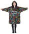 Marvel Iron Man Blanket Hoodie for Kids Cozy Fleece Avengers Wearable Blanket (Grey Aop)