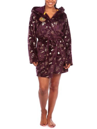 Harry Potter Womens' Robe Purple Medium