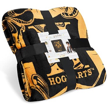 Harry Potter Gifts Fleece Bed Blanket Super Soft Cozy Bed Throw Hogwarts Bedroom Decor Plush Comforter 59" x 51" for Bedroom Travel Sleepovers