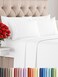 King 6 Piece Sheet Set - Breathable &amp; Cooling Sheets - Hotel Luxury Bed Sheets - 1 Flat Sheet, 1 Fitted Sheet &amp; 4 Pillowcases - Deep Pocket - Easy Fit - Comfy, Soft &amp; Wrinkle Free - King White Sheets