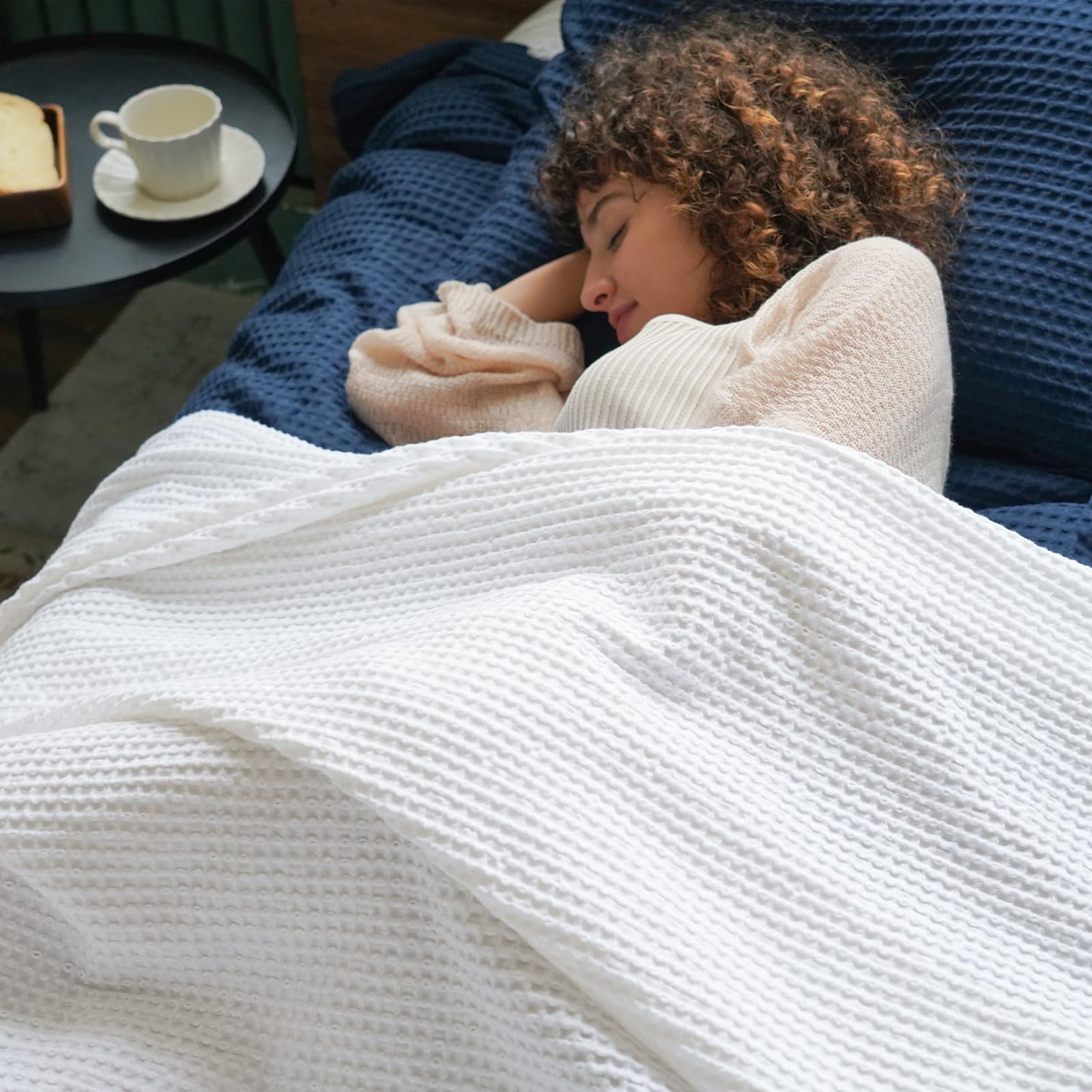 Cozy Blankets Phf Cotton Waffle Weave Blanket Buy PHF 100% Cotton