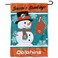 Miami Dolphins Holiday Winter Snow Garden Flag Double Sided Banner