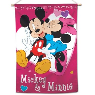 Wincraft Disney Mickey Mouse 28" x 40" Vertical Flag (Mickey &amp; Minnie)