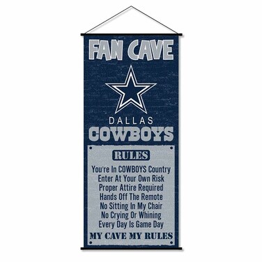 WinCraft Dallas Man Cave Fan Banner Wall Door Scroll
