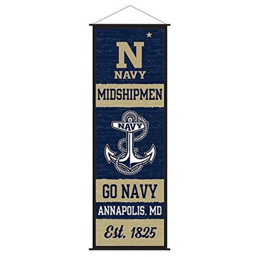 US Navy Midshipmen Banner and Scroll Sign