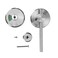 Indicator Door Lock Vacant Engaged Indicating Lock Privacy Partition Door Lock Latch for Public Toilet WC Restroom