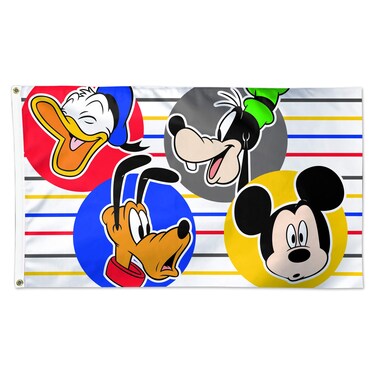 Disney Disney WinCraft Disney Mickey &amp; Friends Flag - Deluxe 3' X 5'WinCraft Disney Mickey &amp; Friends Flag - Deluxe 3' X 5', Multicolor, NA