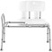 Sliding Shower Transfer Bench Transfer Bench for Bathtub Shower Chair for Inside Shower Shower Chair for Elderly and Disabled Adjustable Height Shower Bench Holds Weight Up to 400 Lbs