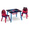 Delta Children Marvel Spider Man Kids Table Set with Storage (2 Chairs Included) Greenguard Gold Certified, Onesize, Blue/Red