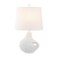 JONATHAN Y JYL4059A Charlotte 24" Minimalist Designer Iron/Resin Oval Shade LED Table Lamp Modern, Eclectic, Style, Art Deco, Coastal, Office, Living Room, Dining Room, Bedroom, White Terrazzo