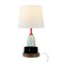 JONATHAN Y JYL6310A Houston 17.5" Coastal Style Iron/Resin Rocket LED Kids' Table Lamp with Phone Stand and USB Charging Port Traditional, Mid-Century, Classic, Living Room, Bedroom, Multi-Color