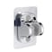 NearMoon Self Adhesive Shower Head Holder-Adjustable Handheld Shower Holder NO Drilling Wall Mount Waterproof (1 Pack, Chrome Finish)