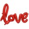 Large Red LOVE Foil Balloons Banner,42 Inch Mylar Foil Letters Balloons Reusable Ecofriendly for Wedding Bridal Shower Anniversary Engagement Party Decorations Supplies