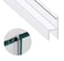 Zengest Shower Glass Door Seal Strip, 120 Inch Silicone Soft Shower Door Sweep to Stop Leaks, Frameless Seal Strip