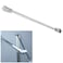 Stainless Steel Frameless Shower Door Fixed Panel Wall to Glass Support Bar for 1/4" to 3/8" Thick Glass by KAFENDA (500mm / 19.7", Polished Chrome)