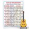 Mini Guitar Chord Chart Poster - Laminated Guitar Progressions Chord Poster for Beginners and Musicians - Guitar Chord Trainer - Acoustic Guitar Accessories - 8.5" x 11" - Walrus Productions