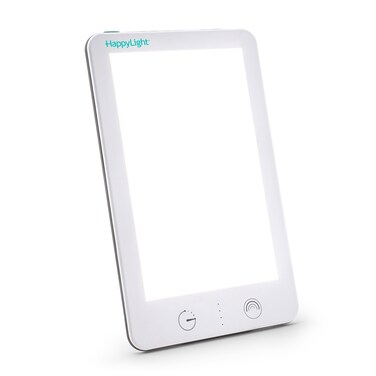 Verilux HappyLight Lumi Plus - Light Therapy Lamp with 10,000 Lux, UV-Free, LED Bright White Light with Adjustable Brightness, Countdown Timer, &amp; Detachable Stand - Boost Mood, Sleep, and Focus