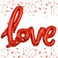 TONIFUL Large Red LOVE Foil Balloons Banner,42 Inch Mylar Foil Letters Balloons Reusable Material for Romantic Valentine's Day Wedding Bridal Shower Anniversary Engagement Party Decorations