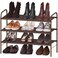 Simple Houseware 3-Tier Shoe Rack Storage Organizer, Bronze